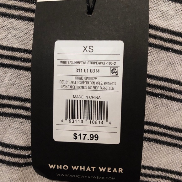 NWT Striped 3/4 Sleeve Top - Picture 6 of 6